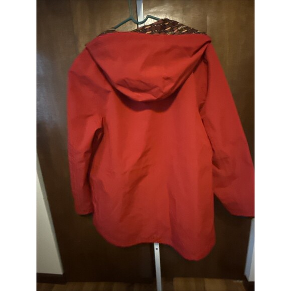 Pendleton Jacket Womens X-Large Red Rain Coat Aztec Lining Hooded Lightweight - Picture 6 of 6